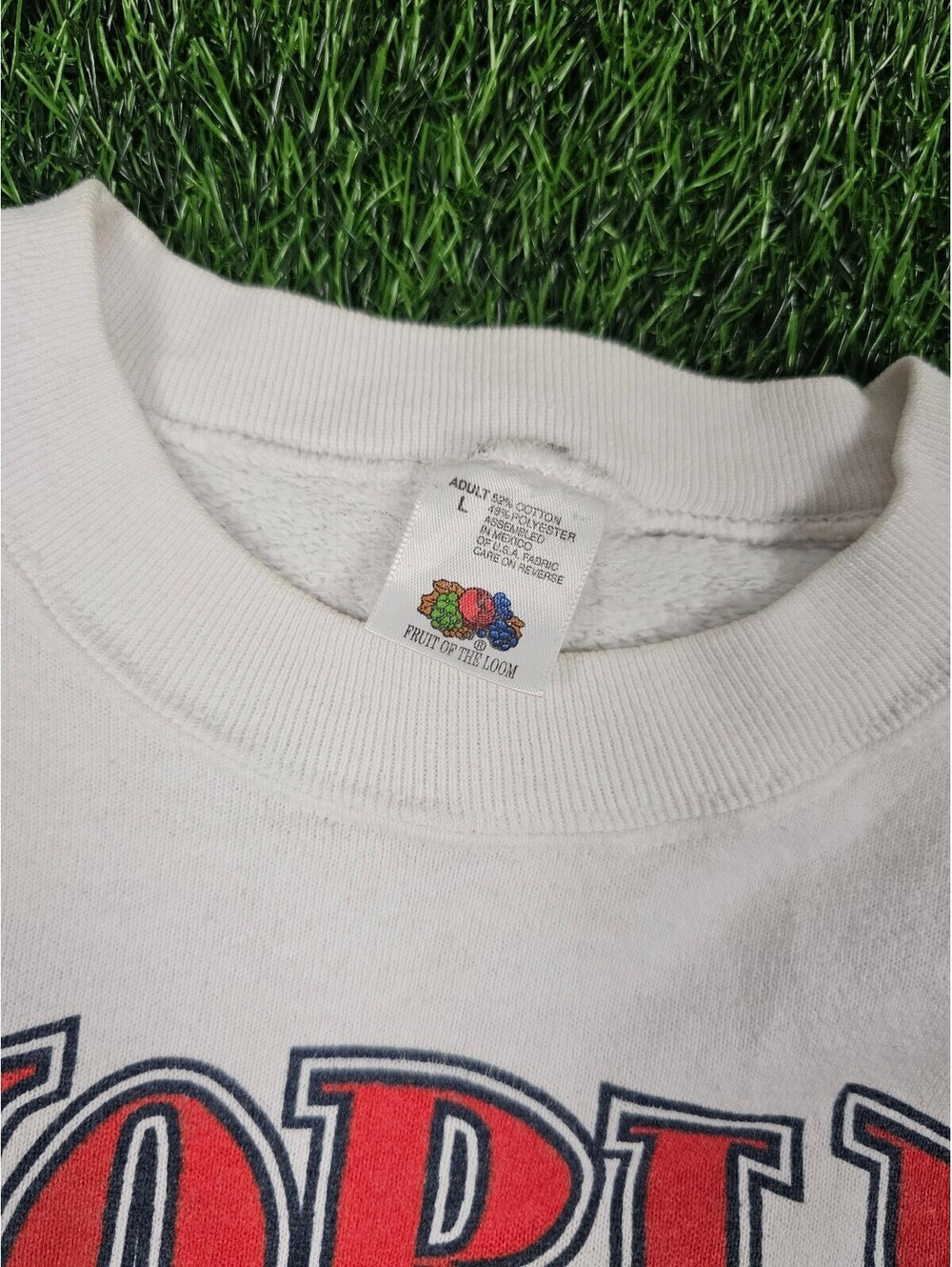 Vintage 1995 World Series Braves vs Indians Crewneck Sweatshirt Chief Wahoo - Picture 6 of 8